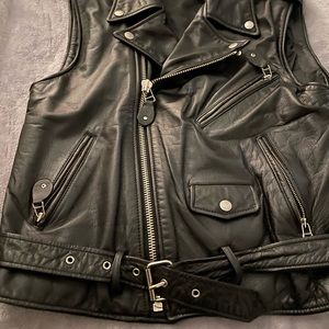 Leather vest